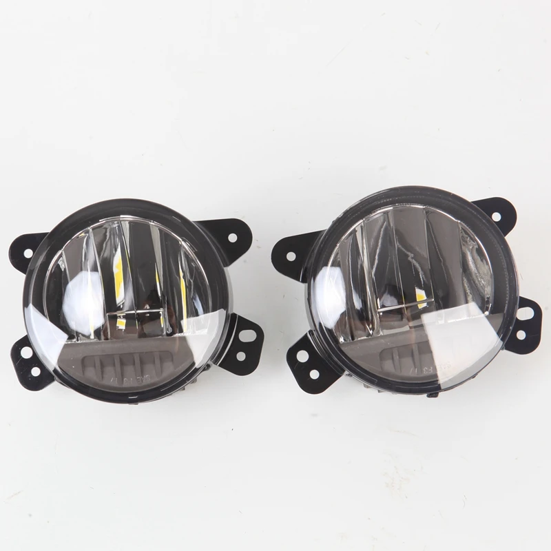 

AU04 -LED Fog Lights DRL Running Lights for Jeep Wrangler JL 2018 2019 2020 with Plastic Bumper Relector LED Fog Lamp