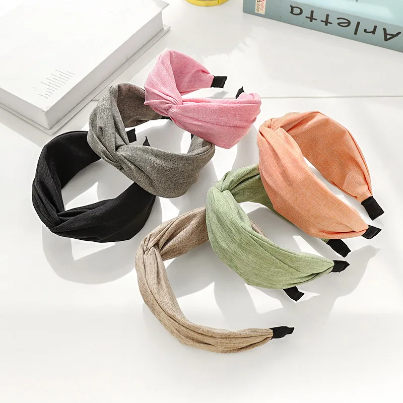 

Women Girls Fabric Cross Knot Hairband Headband for Women Girls Hair Accessories