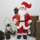 30 см, Рождественский Большой Санта-Клаус, искусственная подставка, кукла, Рождественское украшение для дома, детский подарок