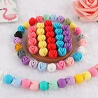 50100 шт., силиконовые бусины в форме тюльпана