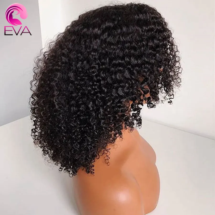 Eva волосы 180% дешевые 360 Кружева Фронтальные короткие боб бразильские Remy вьющиеся
