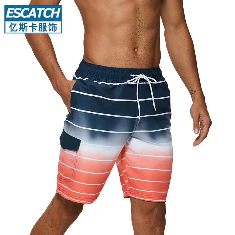

Adult Travel Sports Breathabl Fitness Running Shorts Men's Maritime Surf Swimming Trunks Summer Loose Quick-Drying Beach Pants