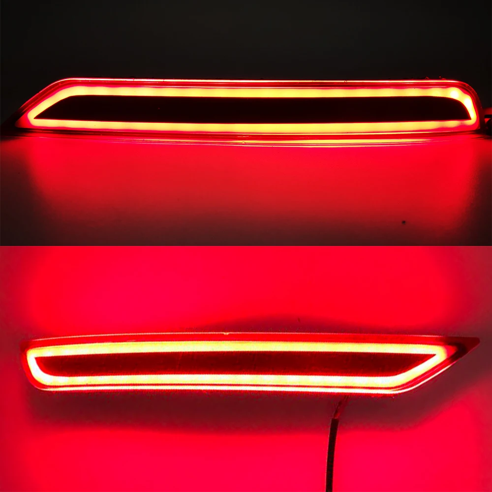 Автомобильный Светодиодный отражатель заднего бампера CSGJMY 2 шт. красные