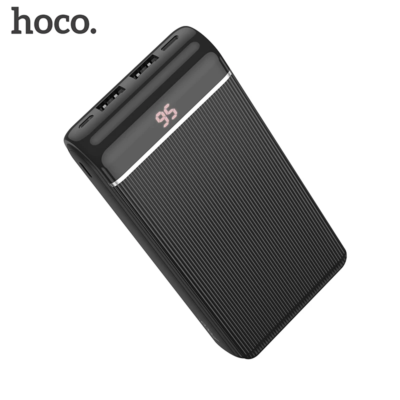 HOCO power Bank 20000 мАч портативный Встроенный кабель для быстрой зарядки Невидимый держатель для iphone 11 X XS Max XR Внешняя батарея