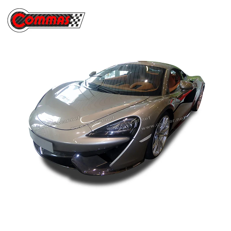 Внедорожные Аксессуары для автомобилей Mclaren 540c-570s, сухое углеродное волокно, передняя оболочка, угол покрытия, детали, украшение автомобиля 00630
