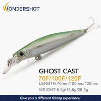 wondershot a02 70100121mm 5 215 626 3g minnow fish lures floating fishing lure hard artificial bait pesca fishing tackle