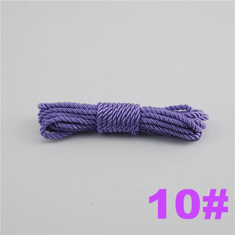 10 FASMILEY DIY Cord Jewelry findings 3 мм плетеный Канат мульти сплошной Цвет витая нить DIY аксессуары строка товарами на расстоянии до 20 м DS217 - Цвет: 10