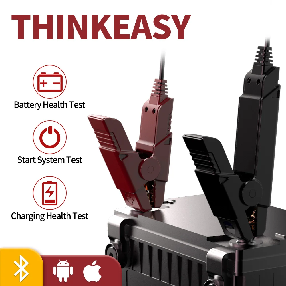 

THINKCAR Thinkeasy Car Battery Tester Battery Health Test Charger Analyzer 11-16V Voltage Battery Test Diagnostic Tool free ship