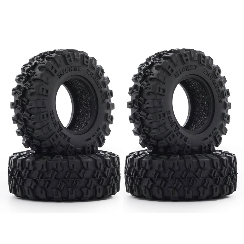 

4PCS 52X17Mm 1.0 Soft Rubber Wheel Tires Tyre for 1/24 RC Crawler Car Axial SCX24 90081 AXI00001 Upgrade Parts