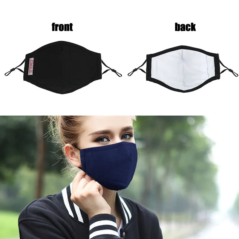 

Pm2.5 anti-fog dust filter cotton mask black + dark gray + navy