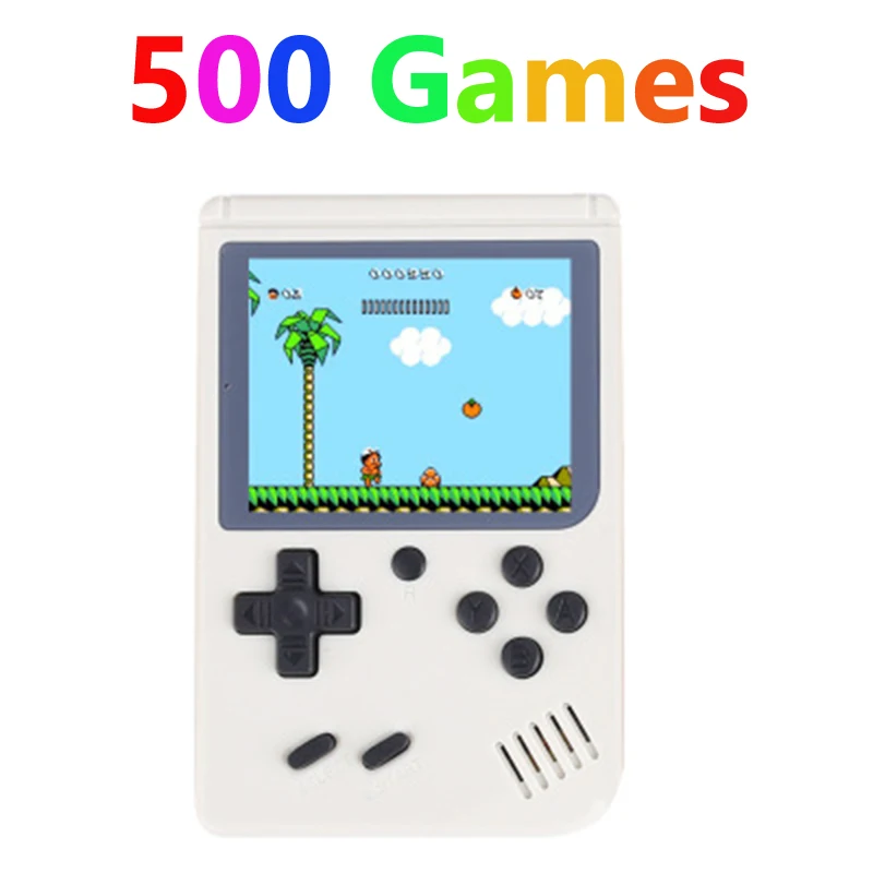 White-500 Coolbaby RS-6 Ретро портативная мини портативная игровая консоль 8 бит 3,0 дюймов цветной ЖК-дисплей Детский Цветной игровой плеер Встроенные игры 168/500 - Цвет: White-500