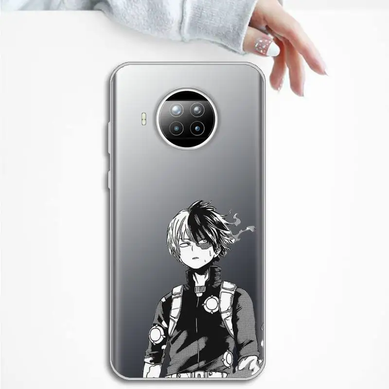 

Japan Anime My Hero Academia Phone Case Transparent Clear for Xiaomi Redmi note 10 t 8 9 pro lite 11