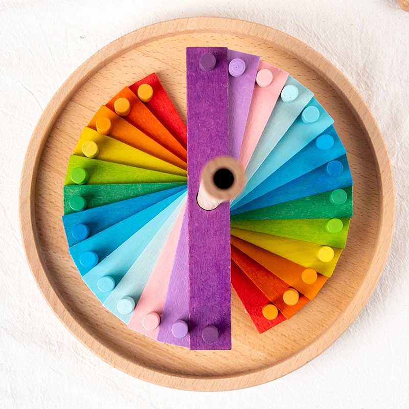 

253pcs Wooden Blocks Rainbow Stacking Toys Kids Creative Ball Natural Nordic Style Educational Toys Rainbow Wooden Toy Wood Toys