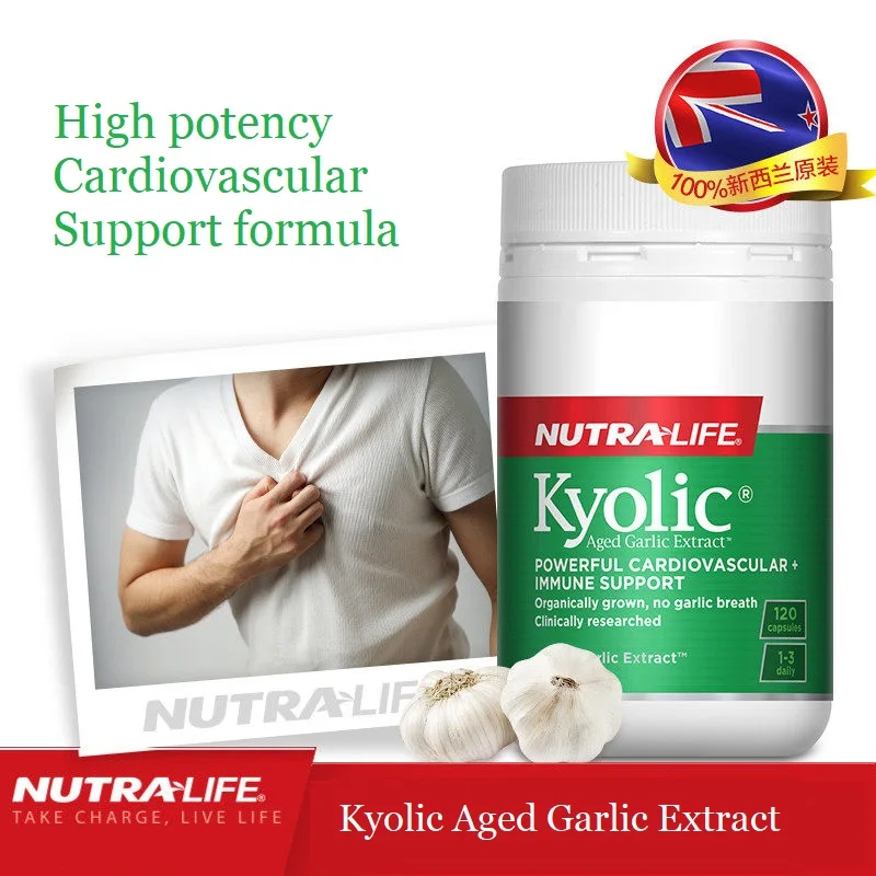 

NewZealand Kyolic Aged Garlic Extract Capsule Immunity Blood Pressure Healthy Cholesterol Level Heart Health Wellness Supplement
