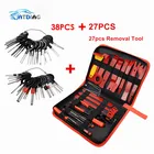 Полный набор, 65 шт., набор для обслуживания автомобильной аудиосистемы, приспособление для снятия панели, рычаг, Приборная панель автомобиля, радио клипса обшивки панели двери, зажимы для панели, ручные инструменты