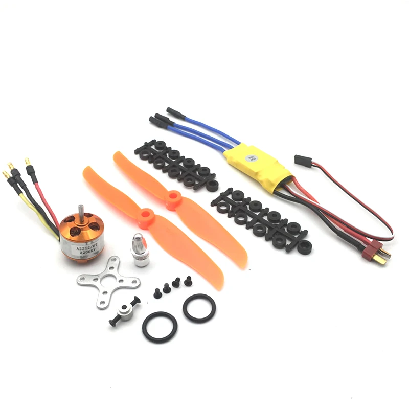 2212 6 RC Мотор Комплект 2200kv бесщеточный в сборе пластмассы сварная банановая