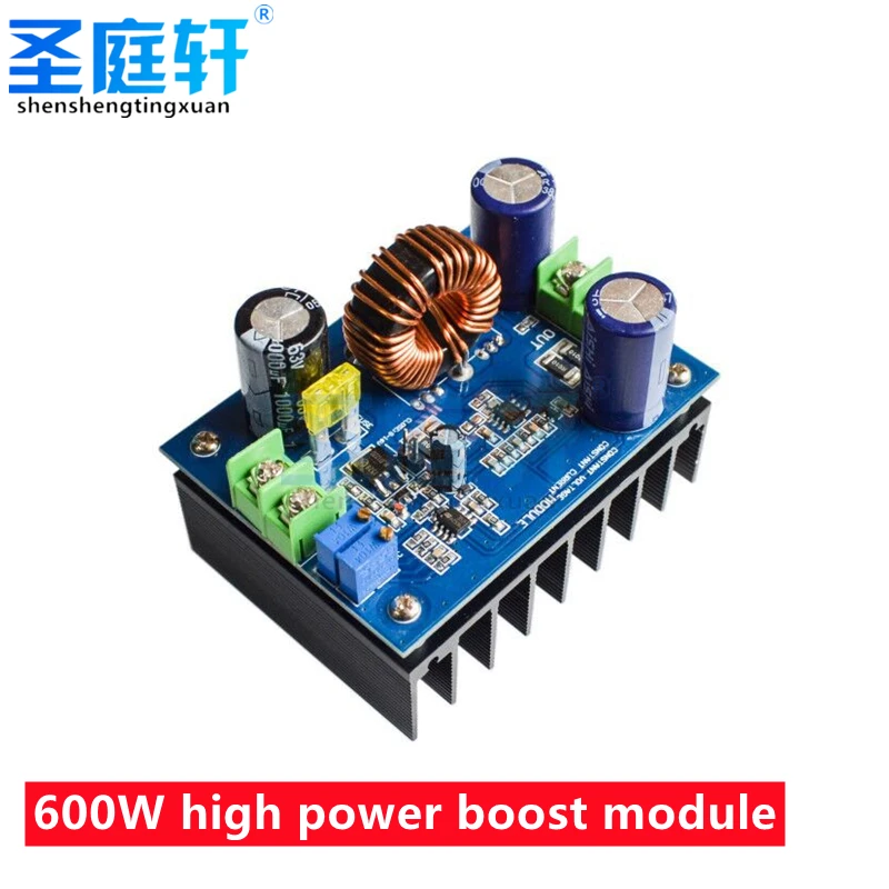 

600 Вт Φ постоянный ток постоянного тока, Повышающий Модуль высокой мощности, регулятор напряжения автомобиля, питание от солнечной батареи