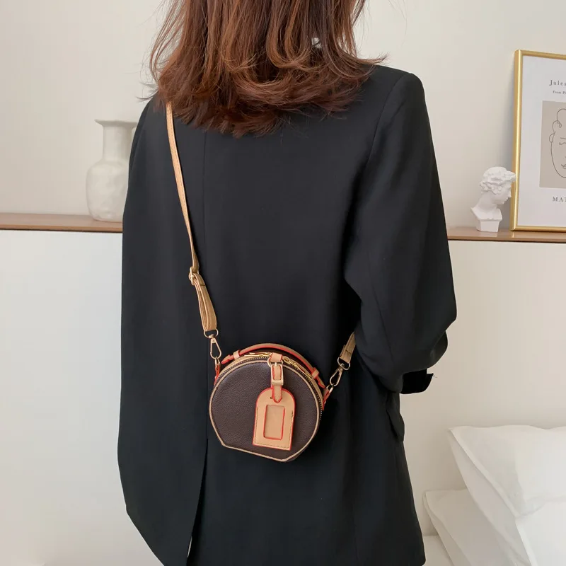 

Vintage Solid Color Simple PU Leather Mini Crossbody Bags for Women 2020 Summer Travel Mini Bucket Shoulder Handbags