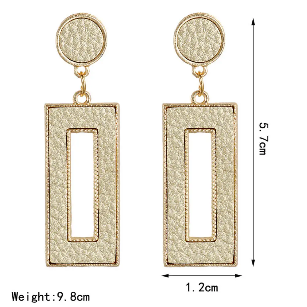 1 пара Геометрические Квадратные серьги подвески из искусственной