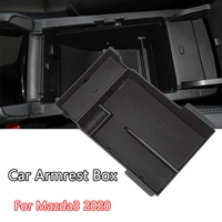 car accessories central control storage box armrest box modification special decorative interior for mazda3 2020 with logo