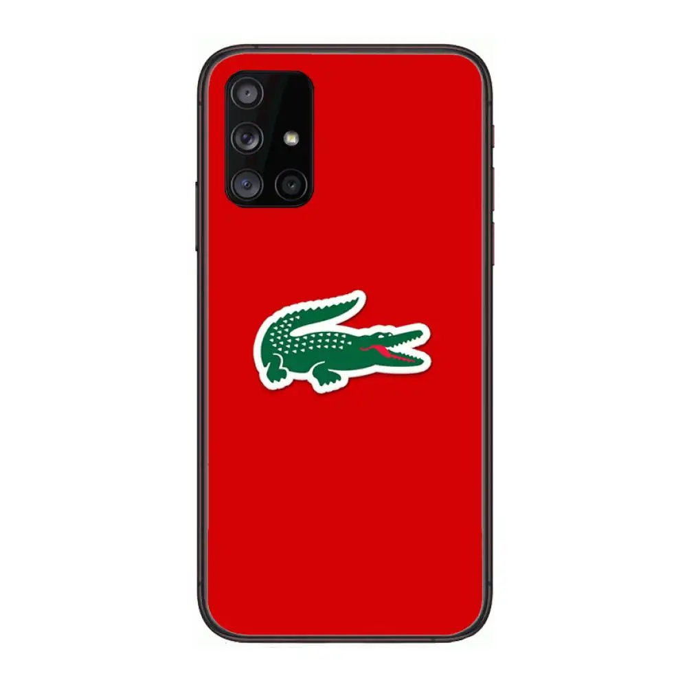 

Luxury art L-Lacoete marca Phone Case Hull For Samsung Galaxy A 90 50 51 20 71 70 40 30 10 80 E 5G S Black Shell Art Cell Cover