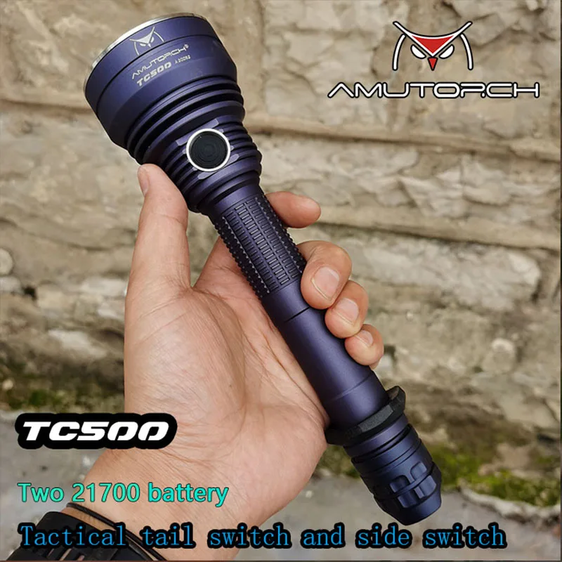 Amutorch TC500 XHP70/SST70 4000 люменов мощный светодиодный фонарик высокой яркости дальнего