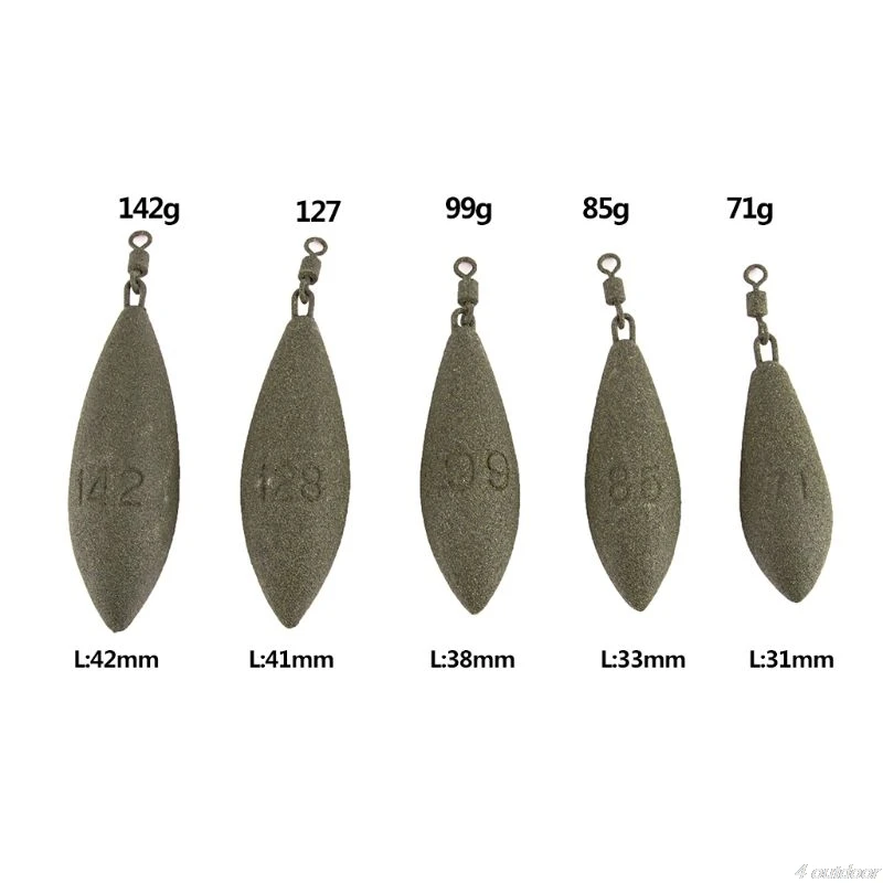 Рыболовные грузила свинцовые овальной формы s-поворотные снасти для ловли карпа