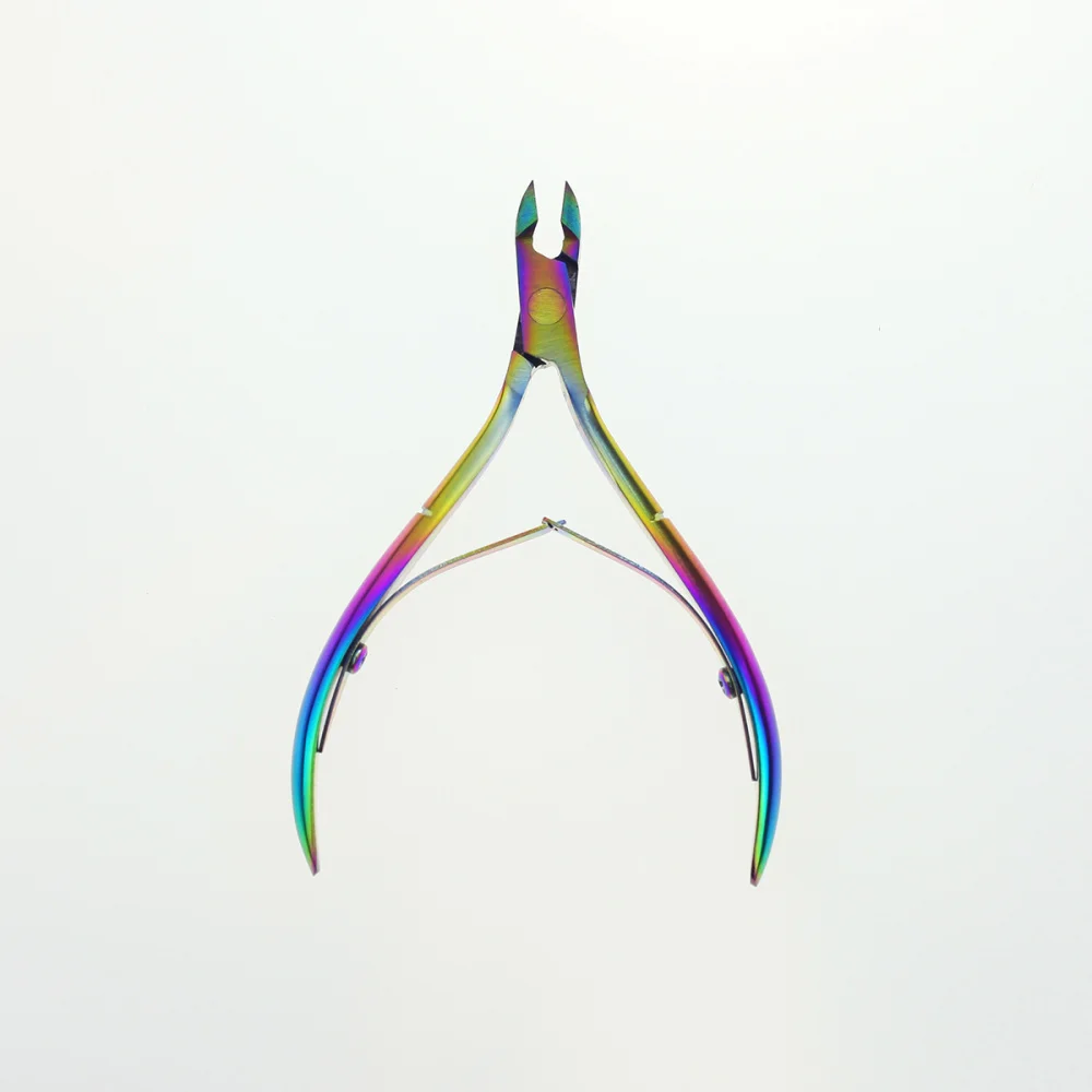 

Rainbow Nail Cuticle Cutter Dead Skin Scissor Trimmer Remover Clipper Nipper Plier Manicure Nail Art Grooming Tool