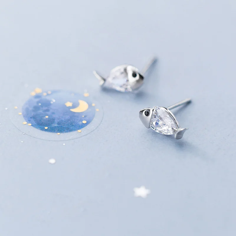 Женские серьги-пусеты с фианитами Trustdavis серебро 925 пробы ювелирные изделия DA386 |