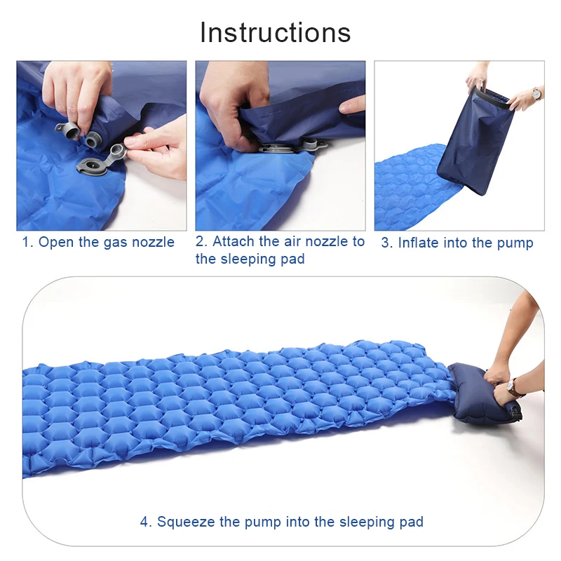 Preço Ao Ar Livre Colchão Com Travesseiro De Enchimento Rápido Carro Portátil Almofada Dormir Piquenique Colchão De Ar Compacto Para Acampamento Mochila