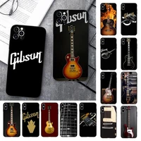 gibson guitar phone case for iphone 13 11 12 pro xs max 8 7 6 6s plus x 5s se 2020 xr cover