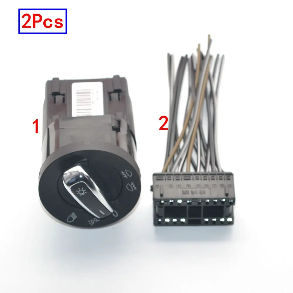 Ручка переключателя противотуманной фары с блестками для Golf Bora Mk4 Passat B5/B5.5 Polo 9 Lupo