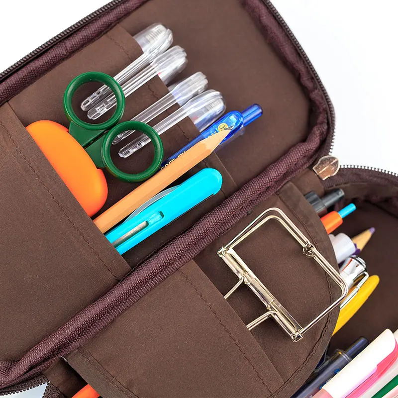 Большая кожаная ЕДИНОРОГ розовый школьный пенал для карандашей девочек детей