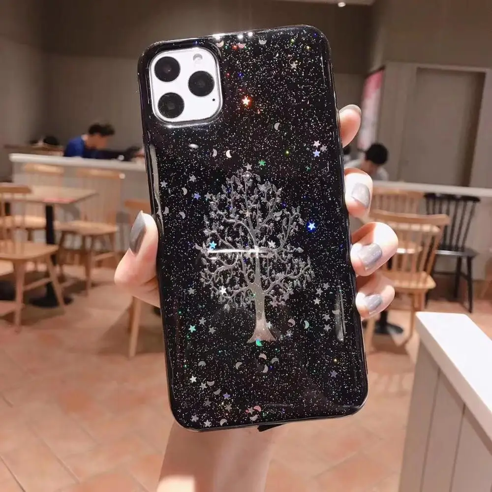 Шикарный Блестящий чехол для телефона iPhone 11 Pro Max XR XS X 6 6S 7 8 Plus эпоксидный задняя
