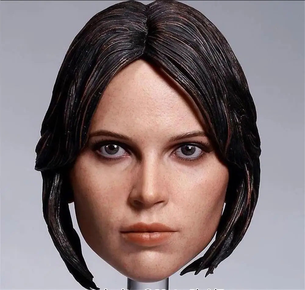 

New Arrival 1/6th Female Movie Superstar Player Head Sculpture Cyn Erso Model Can Suit Mostly 12inch Body Action Collectable