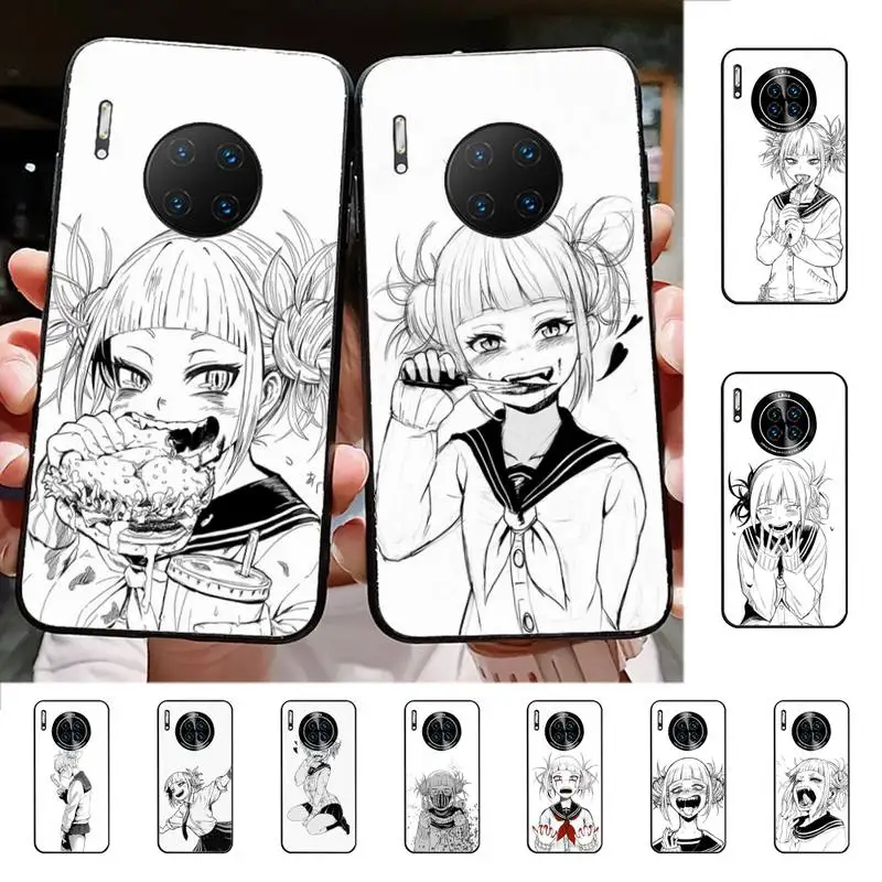 

Anime Himiko Toga Black and White Phone Case for Huawei Mate 20 10 9 40 30 lite pro X Nova 2 3i 7se