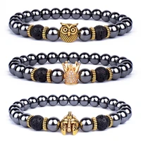 fashion natural stone beads bracelet 8mm lava volcanic beaded charm bracelet yoga jewelry for women men friendship bracelet gift