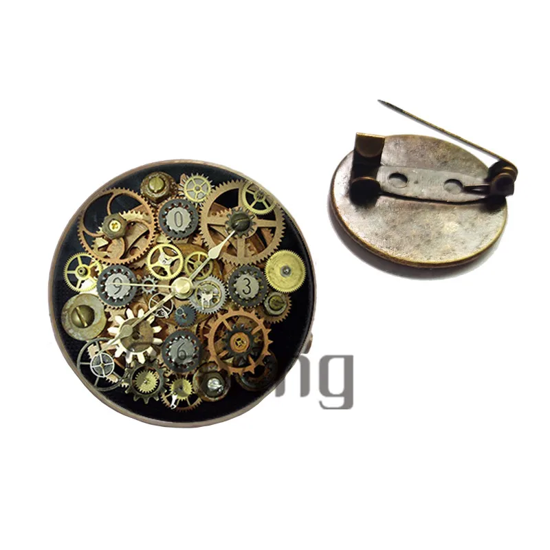 Брошь в стиле ретро 20 мм/25 мм с кабошоном | Украшения и аксессуары