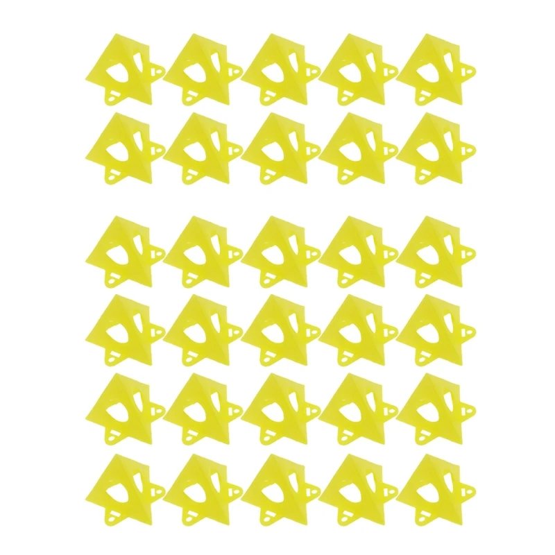 

Stable Mini Pack of 10/20 Painter's Pyramid Stands Lightweight Plastic Yellow for Woodworking /Painting