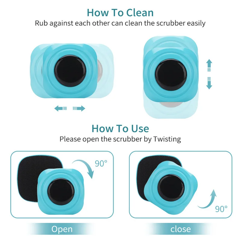Миниатюрная Магнитная щетка плавающая для очистки аквариума стеклянных