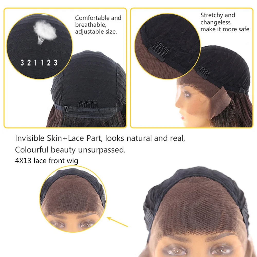 Синтетические кружевные передние парики с детскими волосами X TRESS натуральный