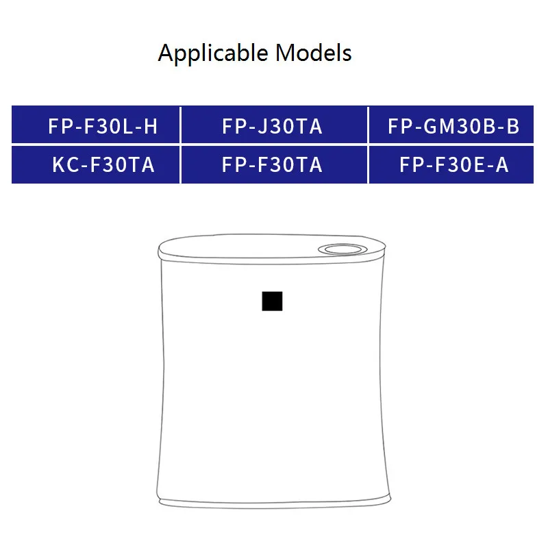 

Air Purifier HEPA Filter FZ-F30HFE Fit For Sharp FP-F30L-H FP-J30TA FP-GM30B-B KC-F30TA Air Purifier Filter Replacement