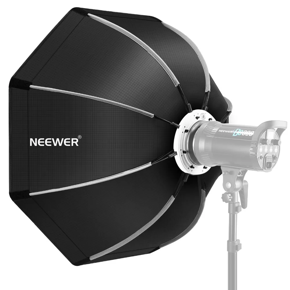 Складной восьмиугольный софтбокс Neewer 35,4 дюйма/90 см с креплением Bowens, чехол для Speedlite Studio