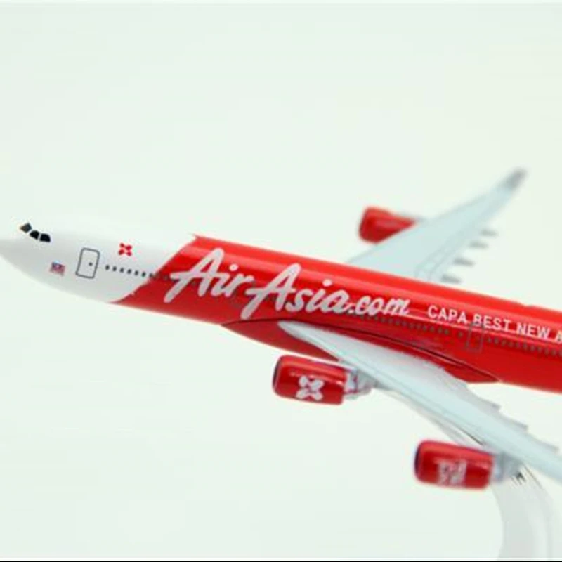 1/400 масштаб 16 см Airbus A340 AIRASIA самолет сплав игрушечные модели самолетов для