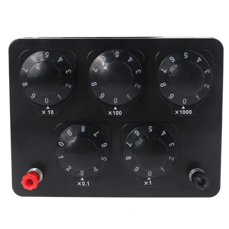 

2021 New 0-9999.9 Ohm Variable Resistance Box Decade Resistor Experimental Equipment For Physical School Teaching