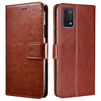 Vintage Plain Leather Case For Umidigi Power Wallet Cover Book Stand Magnetic Phone Holster For Umidigi Power Coque Etui