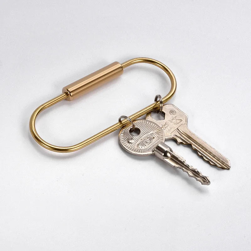 2021 Латунь Брелок с замком купера Key Организатор брелок украшения обруч ремень