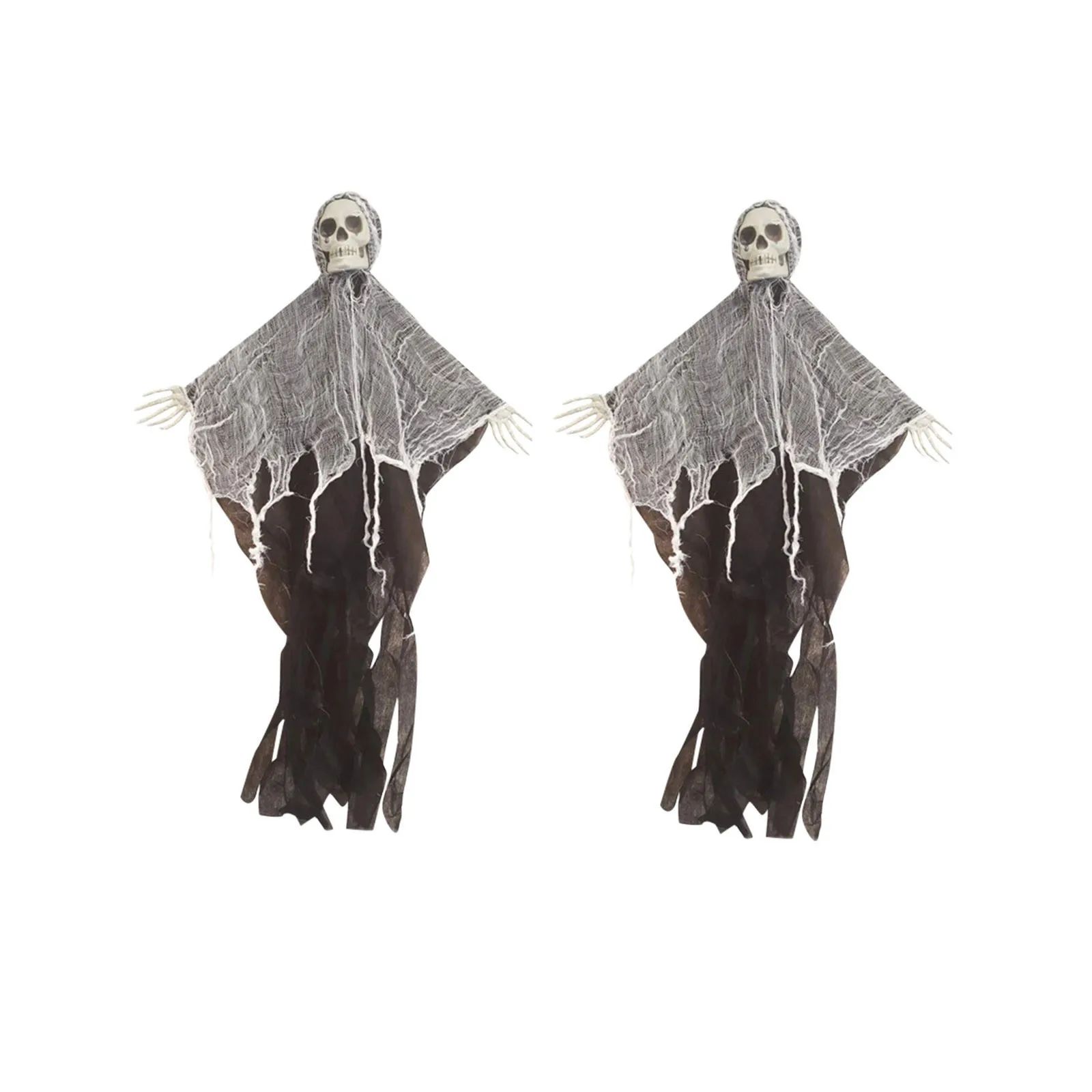 

Halloween Decoration Props Skull Gauze Grimace Hanging Ghost Door Ornaments Skull Bride Clothes Bone Head Scene Layout Props