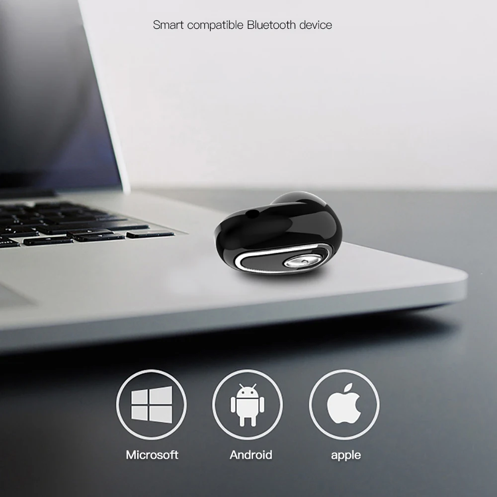 Rovtop Беспроводные наушники с Bluetooth 4,1, мини Беспроводные спортивные наушники с микрофоном, гарнитура для телефона Z4