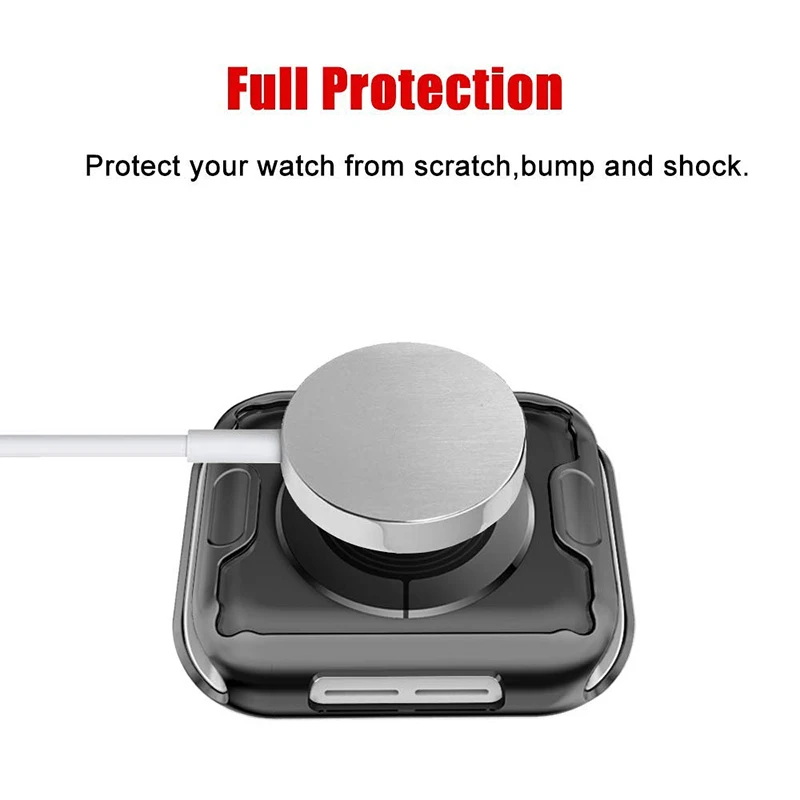 Abdo Screen Protector Case for Apple Watch 3/2/1 38MM 42MM Soft TPU All-Around Ultra Thin HD Clear Cover iWatch 4 44MM 40MM | Электроника